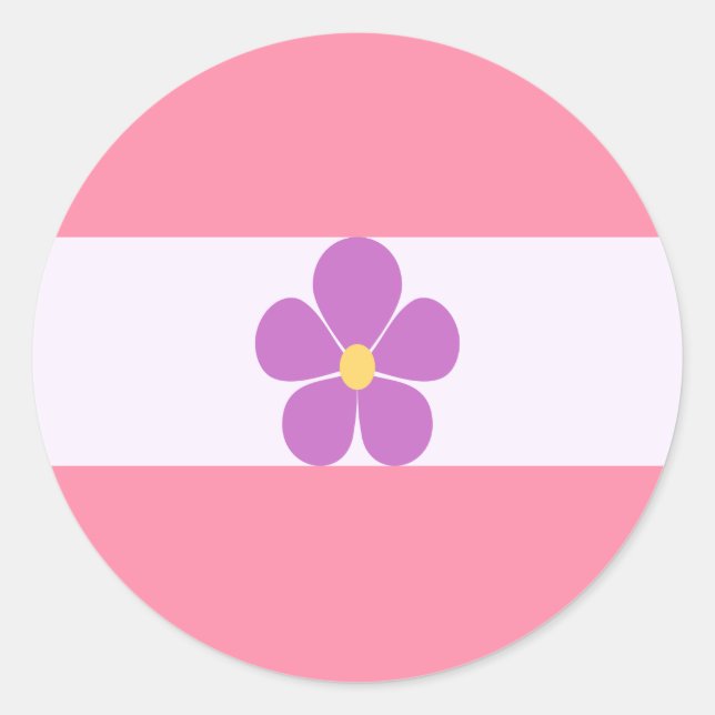 Sapphic Pride Flag Runder Aufkleber (Vorderseite)
