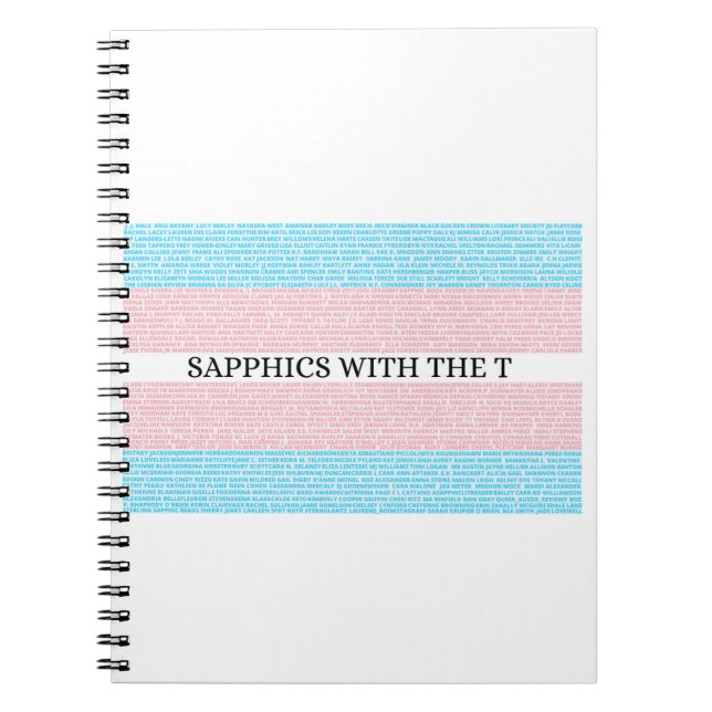 Sapphics avec le Carnet T 3.0 (Devant)