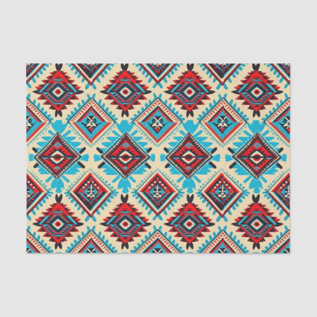 Sapphire Aztec Dreams Decoupage Paper Seidenpapier (Vorderseite)