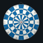 Sapphire blau und weiß dartscheibe<br><div class="desc">Sapphire Blue and White Dart Board</div>