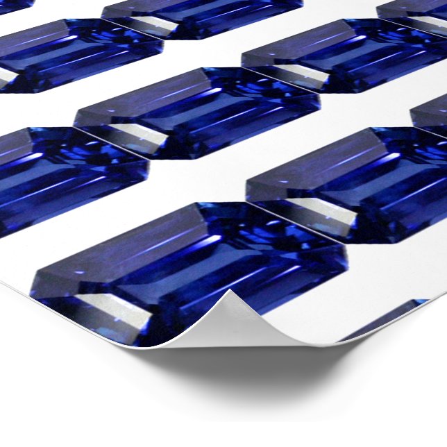 Sapphire Blue Poster (Ecke)