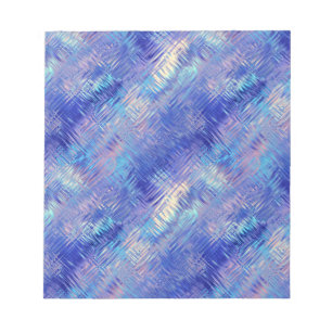 Sapphire Blue Scribbled Texture Notizblock