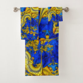 Sapphire Blue Serpentine Avatar Badhandtuch Set