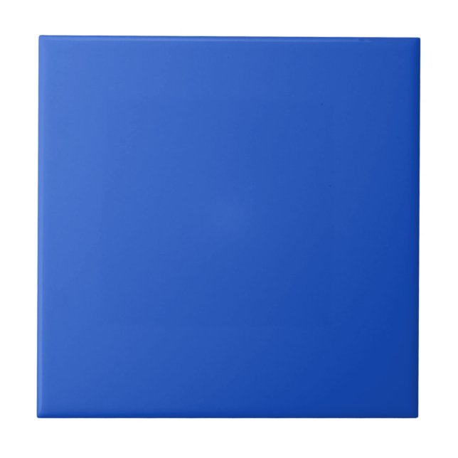Sapphire Blue Solid Color Tile Fliese (Vorderseite)