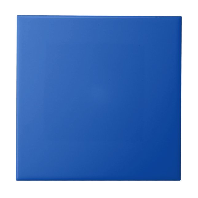 Sapphire Blue Solid Color Tile Fliese (Vorderseite)