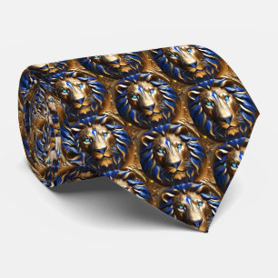 Sapphire Blue und Gold Lion, Krawatte