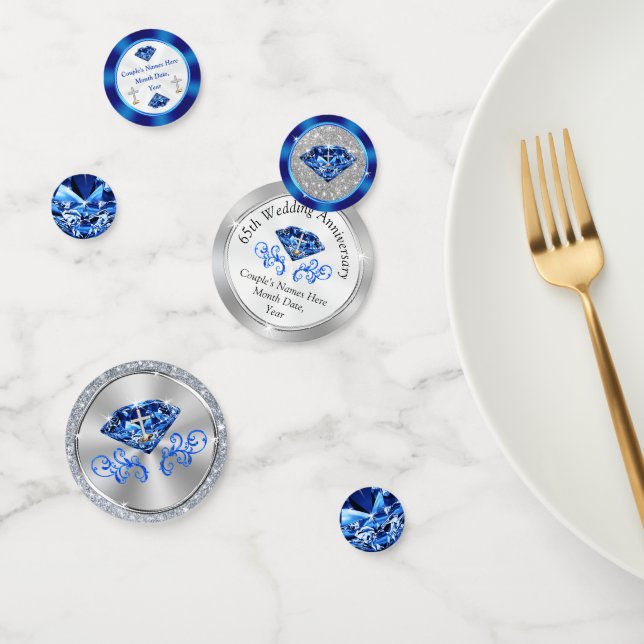 Sapphire Christlich 65 Jahre Jubiläum Confetti Konfetti (Gruppe)