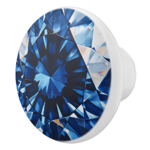 Sapphire Crystal Pattern Keramikknauf