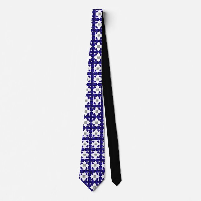 Sapphire Diamond Art, blau Krawatte (Vorderseite)