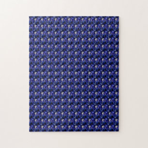 Sapphire Diamond Gemstone Art Blue