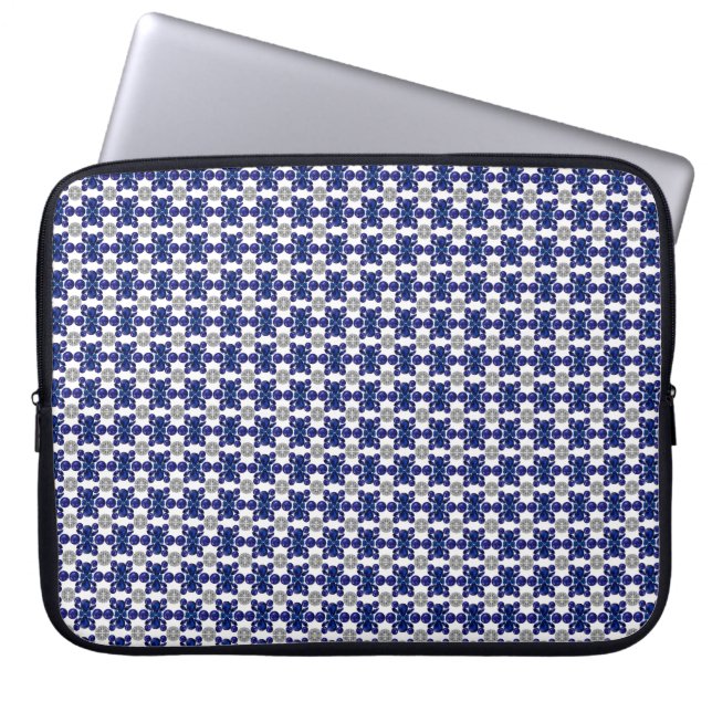 Sapphire Diamond Gemstone Art Blue Laptopschutzhülle (Vorderseite)