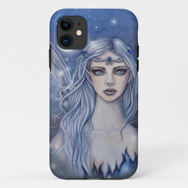 Sapphire Fairy Mystical Fantasy Art Case-Mate iPhone Hülle (Rückseite)