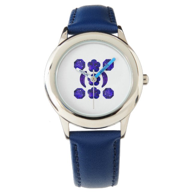 Sapphire Gemstone Blue Armbanduhr (Vorderseite)