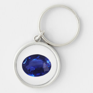 Sapphire Gemstone Schlüsselanhänger