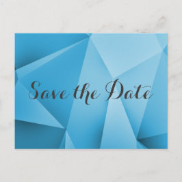 Sapphire Jewel Tones Enregistrer la date Carte pos