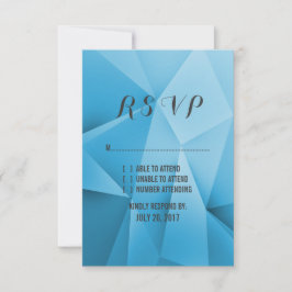 Sapphire Jewel Tones Mariage Carte RSVP