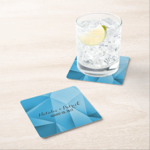 Sapphire Jewel Tones Wedding Paper Untersetzer