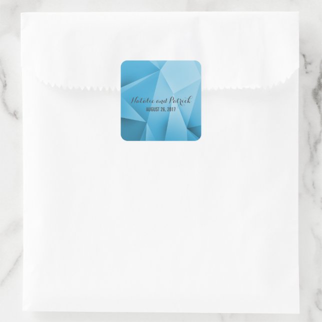 Sapphire Jewel Tones Wedding Stickers (Tasche)