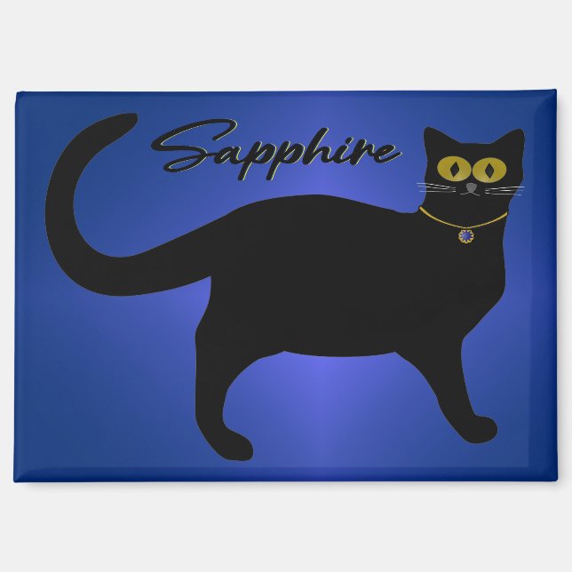 Sapphire Kitty Magnet (Recto)
