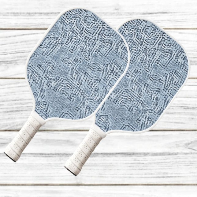 Sapphire Leaf Pickleball Paddle (Floral Feminity comes to mind, in this Sapphire Leaf Pickleball Paddle design!)