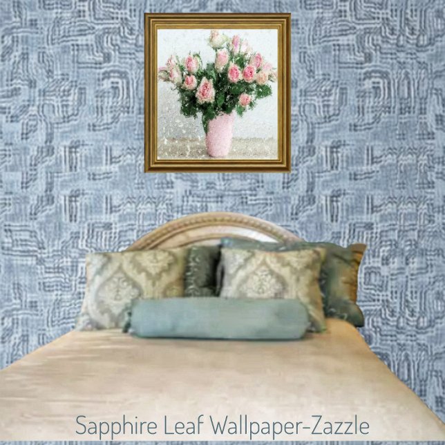 Sapphire Leaf Tapete (Von Creator hochgeladen)