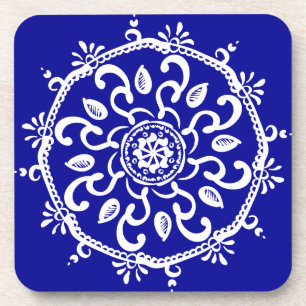 Sapphire Mandala Getränkeuntersetzer