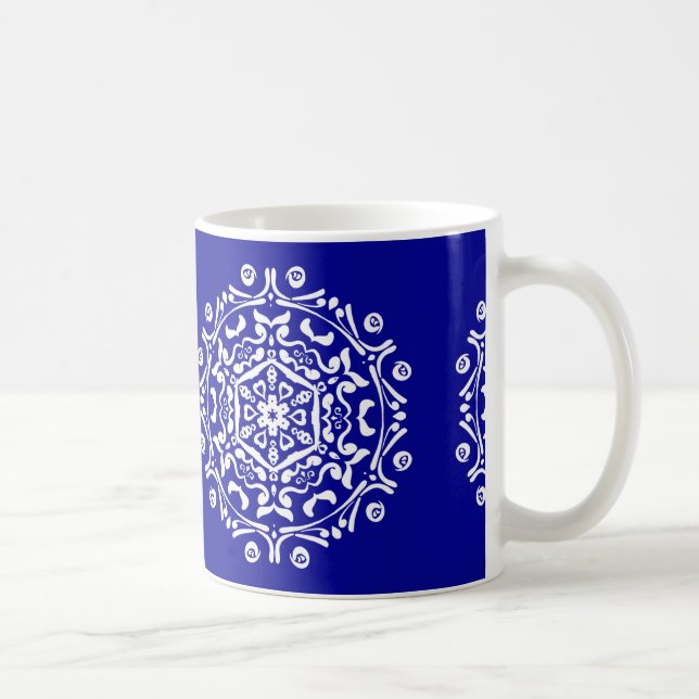 Sapphire Mandala Kaffeetasse (Rechts)