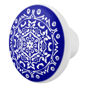 Sapphire Mandala Keramikknauf
