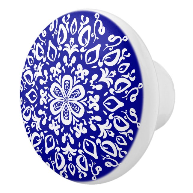 Sapphire Mandala Keramikknauf (Rechts)