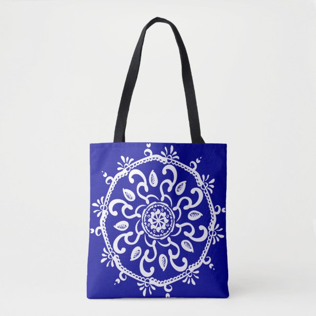 Sapphire Mandala Tasche (Vorderseite)