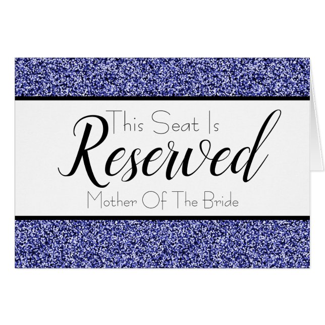 Sapphire Parties scintillant Bleue Réservé Siège M (Devant horizontal)