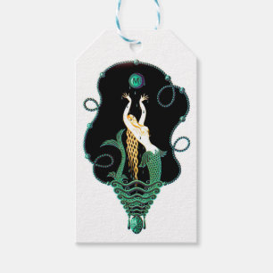 Sapphire September Birthstone Mermaid Siren Geschenkanhänger