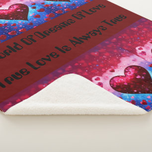 Sapphire Sky mit Garnet Hearts: Empowerment des Mi Sherpadecke