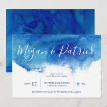 Sapphire Tide Faire-part de mariage