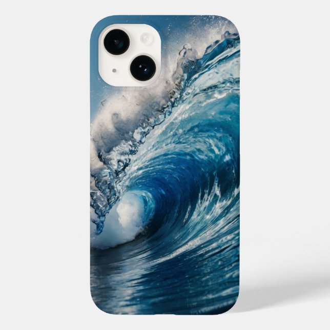 Sapphire Wave Case-Mate iPhone 14 Hülle (Rückseite)