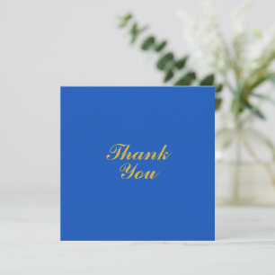 Sapphire Wedding Blue und Gold Dankeschön Karte
