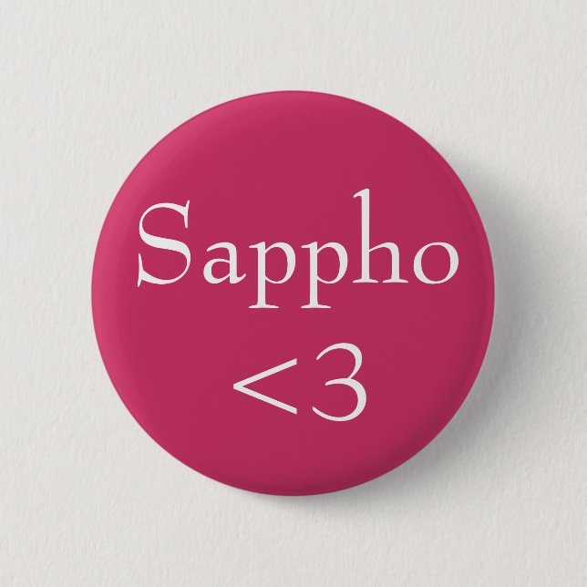 Sappho <3 button (Vorderseite)