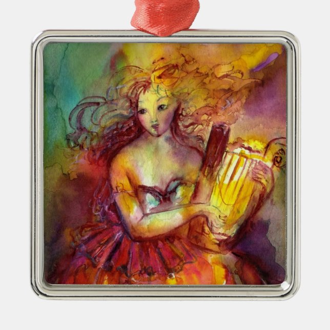 SAPPHO, TANZ, MUSIK UND POETRY, Herz Ornament Aus Metall (Vorne)