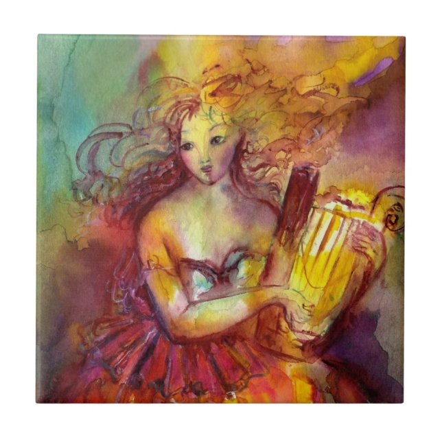 SAPPHO, TANZEN, MUSIK UND POETRY FLIESE (Vorderseite)