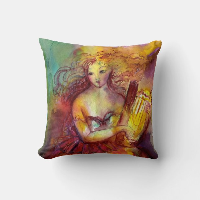 SAPPHO, TANZEN, MUSIK UND POETRY KISSEN (Vorderseite)