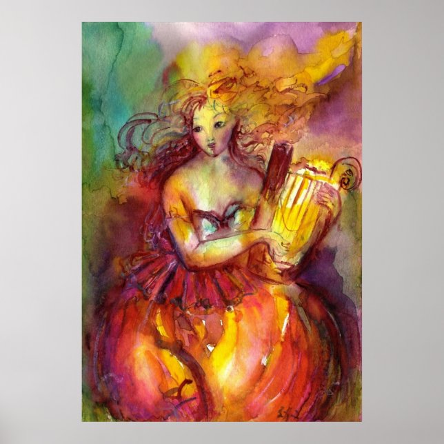SAPPHO, TANZEN, MUSIK UND POETRY POSTER (Vorne)