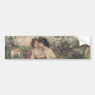 Sappho und Erinna in einem griechischen Garten (le Autoaufkleber