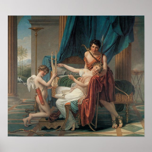 Sappho und Phaon, 1809 Poster (Vorne)