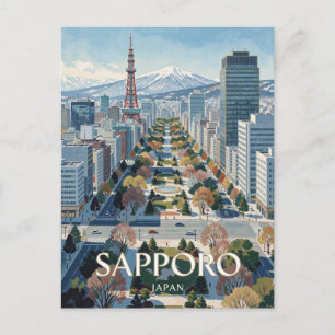 Sapporo Japan Odori Park Reise Postkarte