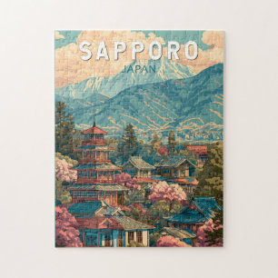 Sapporo Japan Reise Kunst Vintage