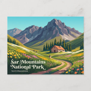 Šar-Berge Nationalpark Nordmazedonien Postkarte