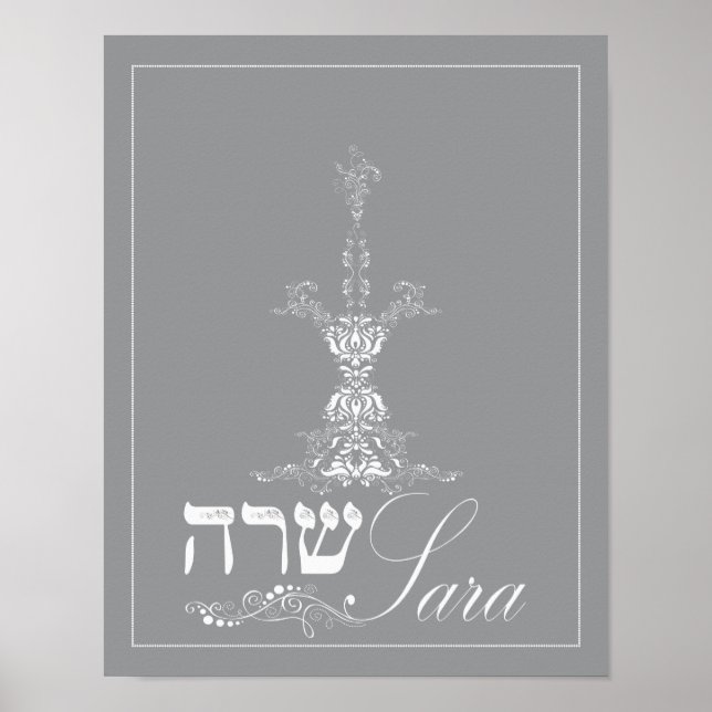 Sara Candle Art Poster (Vorne)