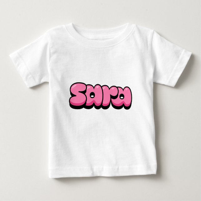 Sara pink Baby T - Shirt (Vorderseite)
