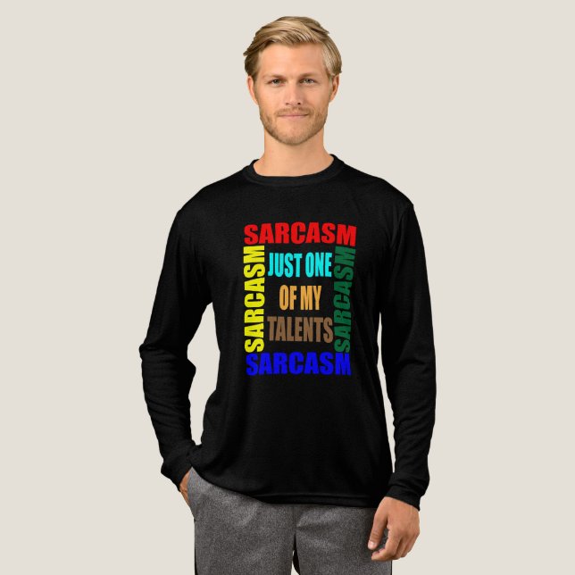 Saracasmus Tri-Blend Shirt (Volle Vorderseite)