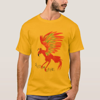 Saradrei mit musikalischem Personal T-Shirt
